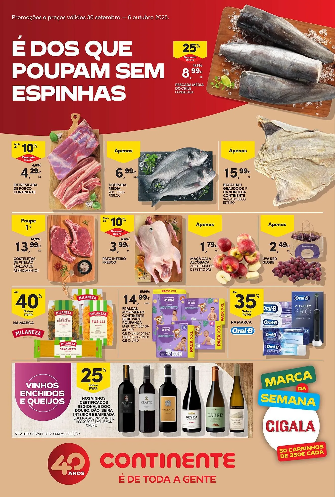 Folheto Folheto Continente Bom dia de 30 de setembro até 6 de outubro 2025 - Pagina 1