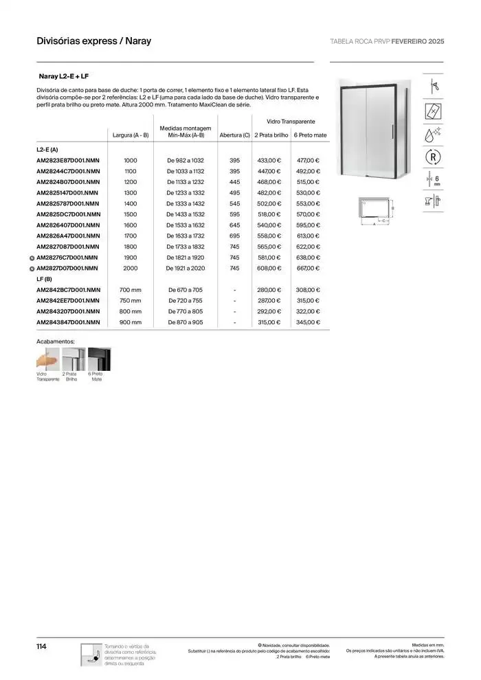 Folheto Soluções de Banho  de 6 de janeiro até 31 de dezembro 2025 - Pagina 116