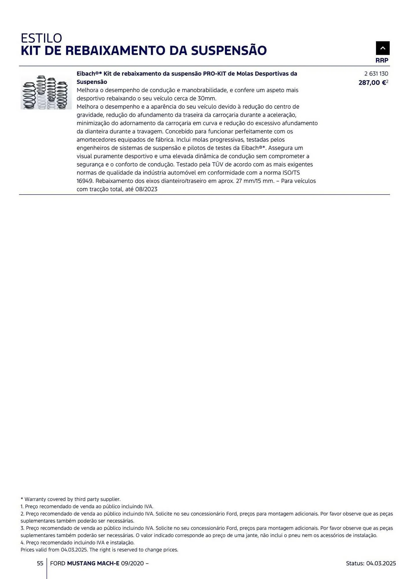 Folheto Folheto Ford de 18 de março até 31 de agosto 2025 - Pagina 55