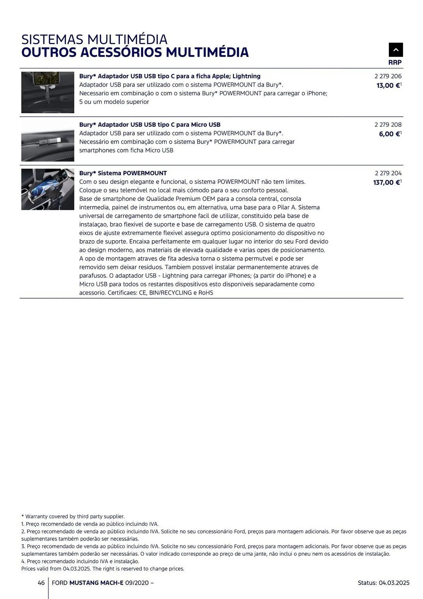 Folheto Folheto Ford de 18 de março até 31 de agosto 2025 - Pagina 46