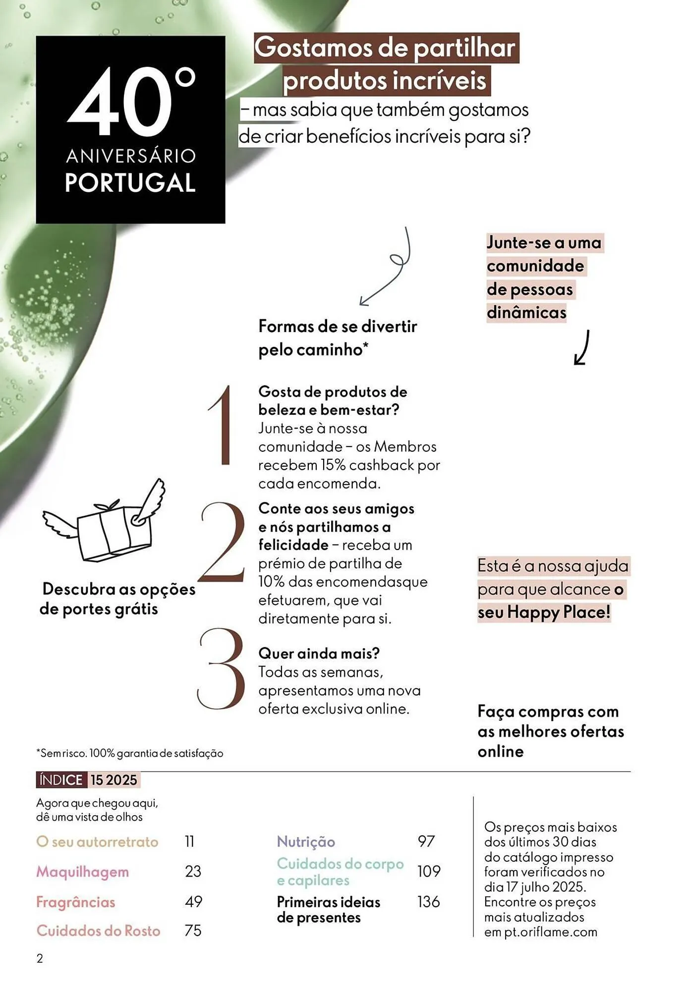 Folheto Catálogo Oriflame de 22 de outubro até 11 de novembro 2025 - Pagina 2