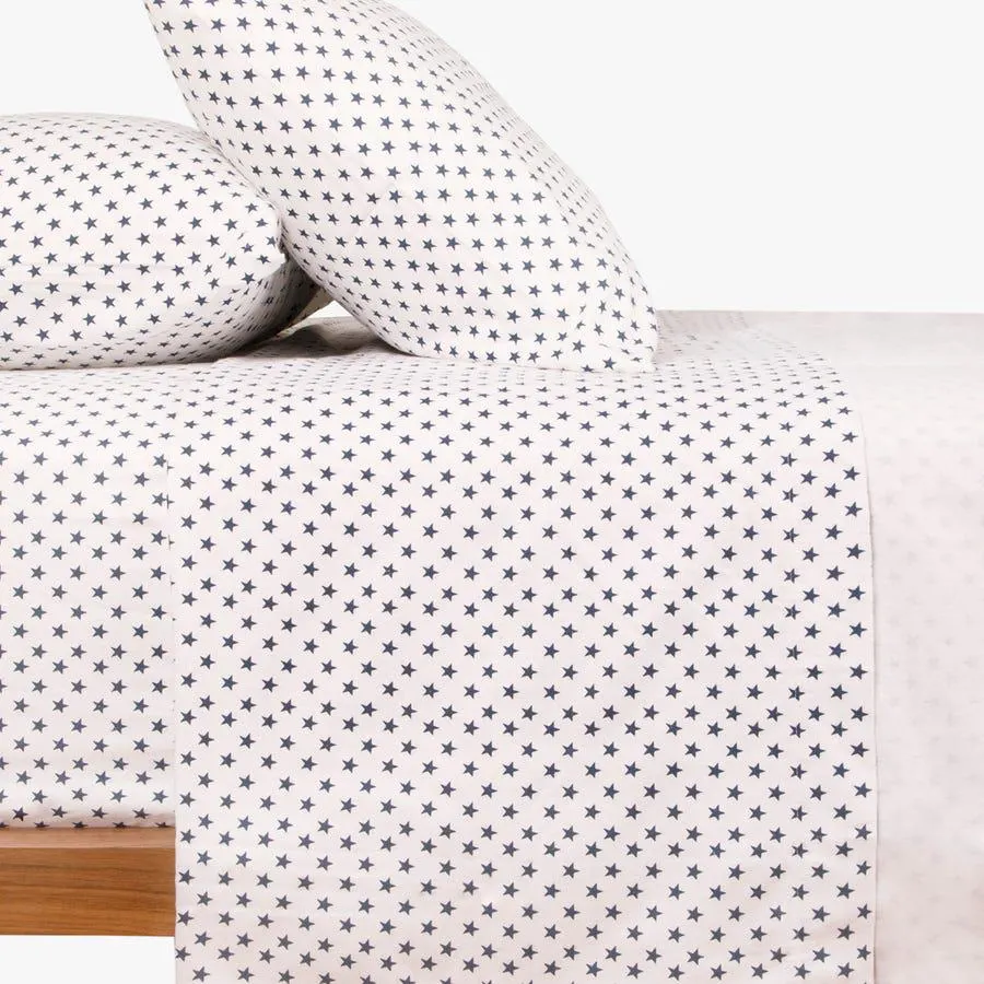 2 lençóis - Cama 160 + 2 fronhas de almofada stars FROST