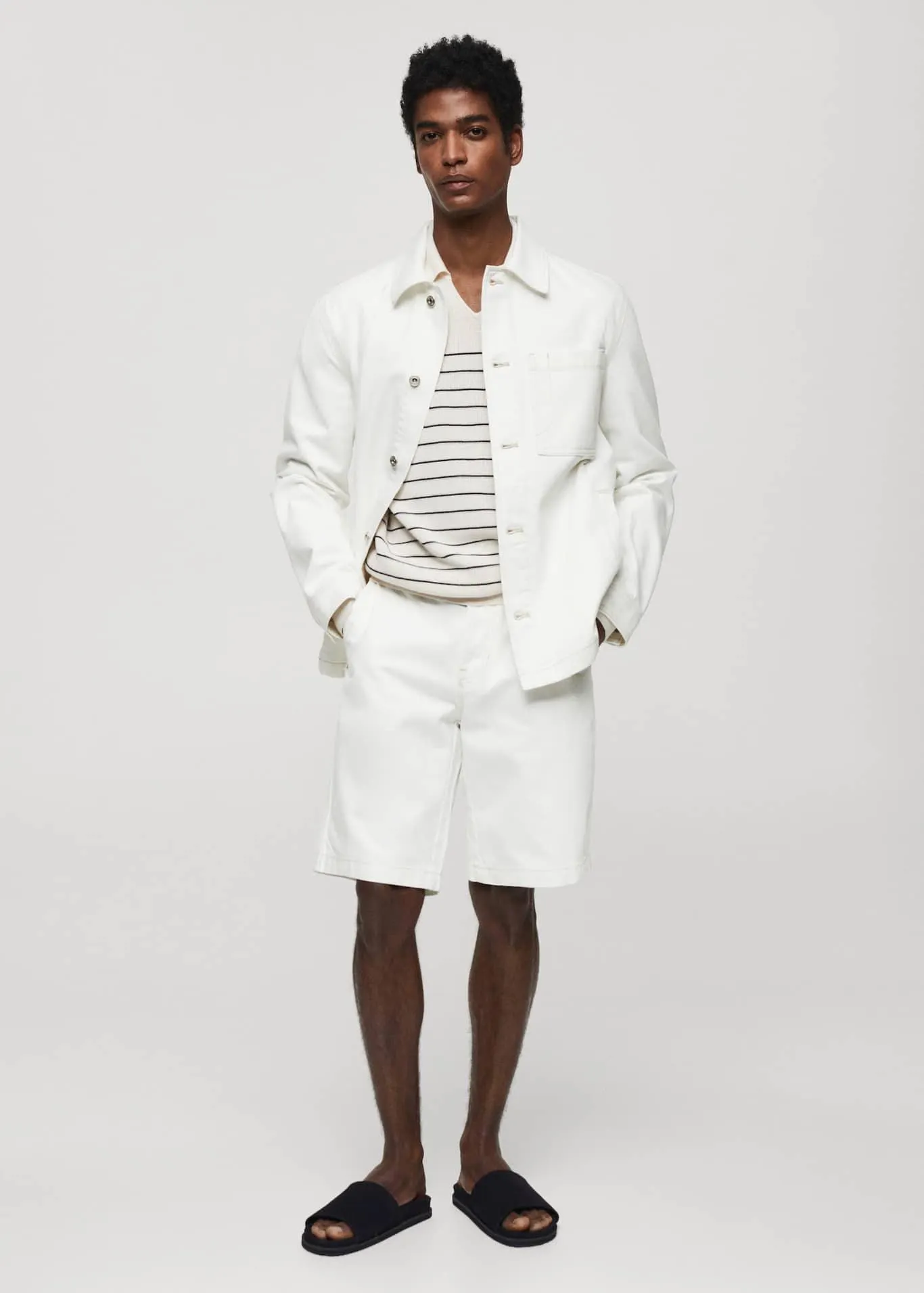 Svrchní košile s kapsou ze 100% bavlny