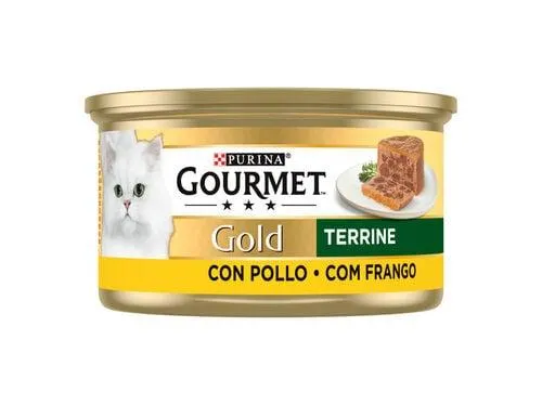 comida húmida para gato gourmet gold com frango 85g
