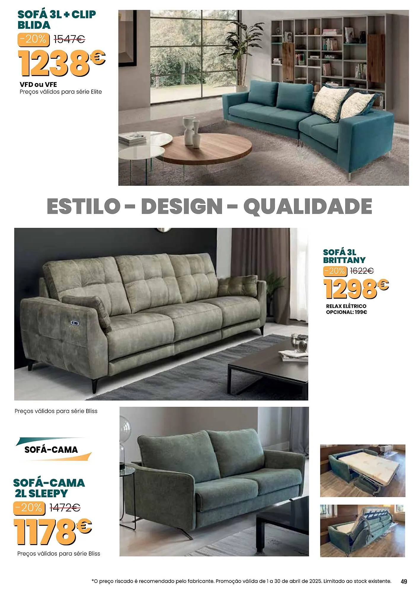 Folheto Folheto Hiper Centro do Móvel de 1 de abril até 30 de abril 2025 - Pagina 49