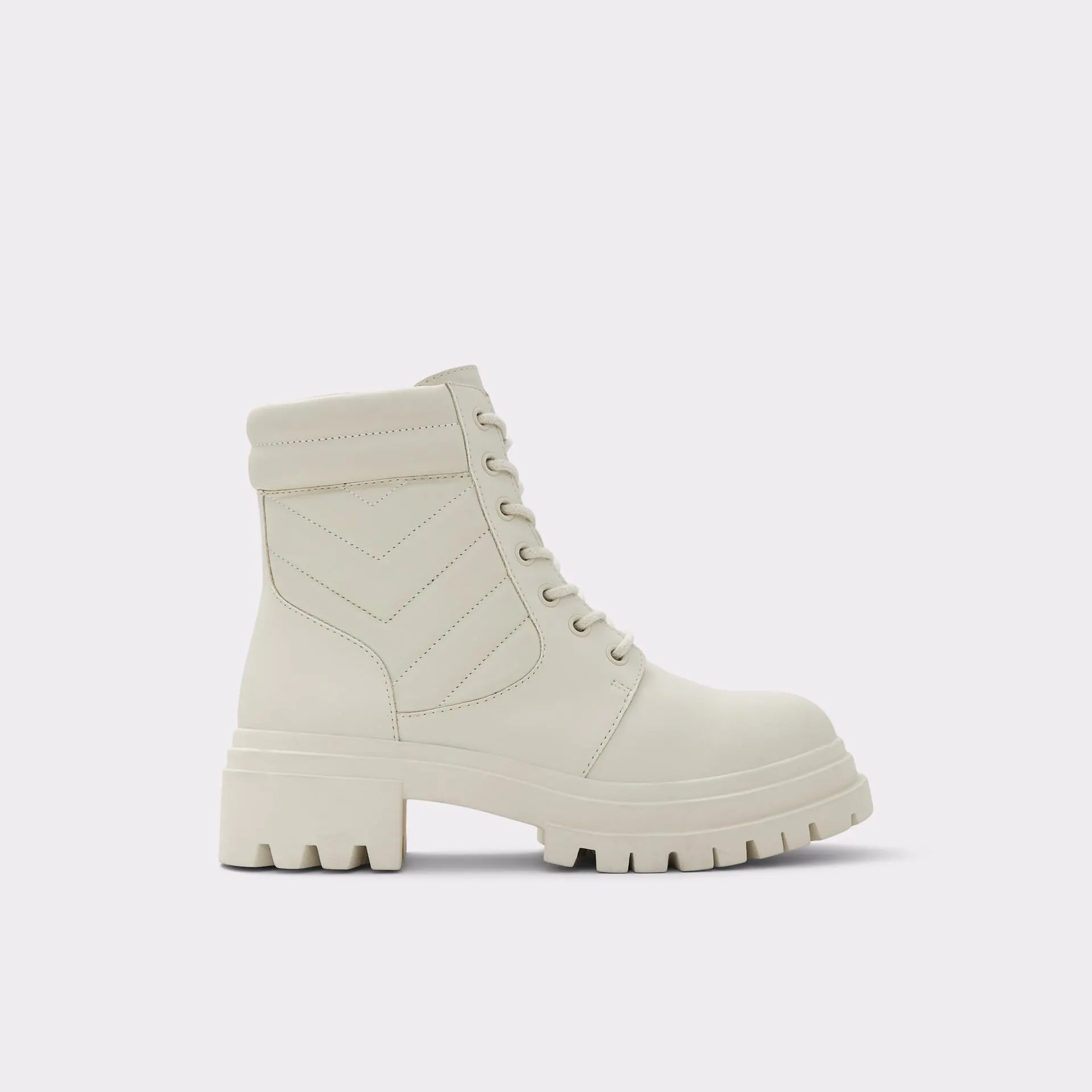 Botins rasos em branco cru - LOLITA