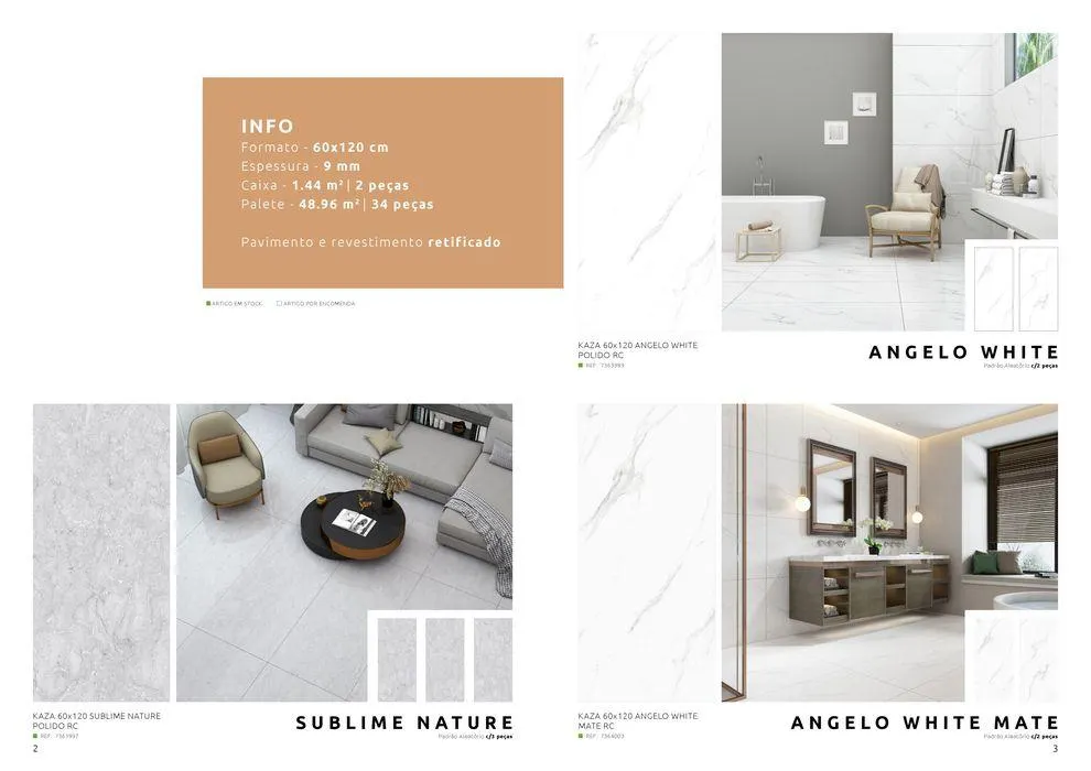 Folheto Catálogo de Pavimentos e Revestimentos Retificados de 30 de agosto até 31 de dezembro 2024 - Pagina 2