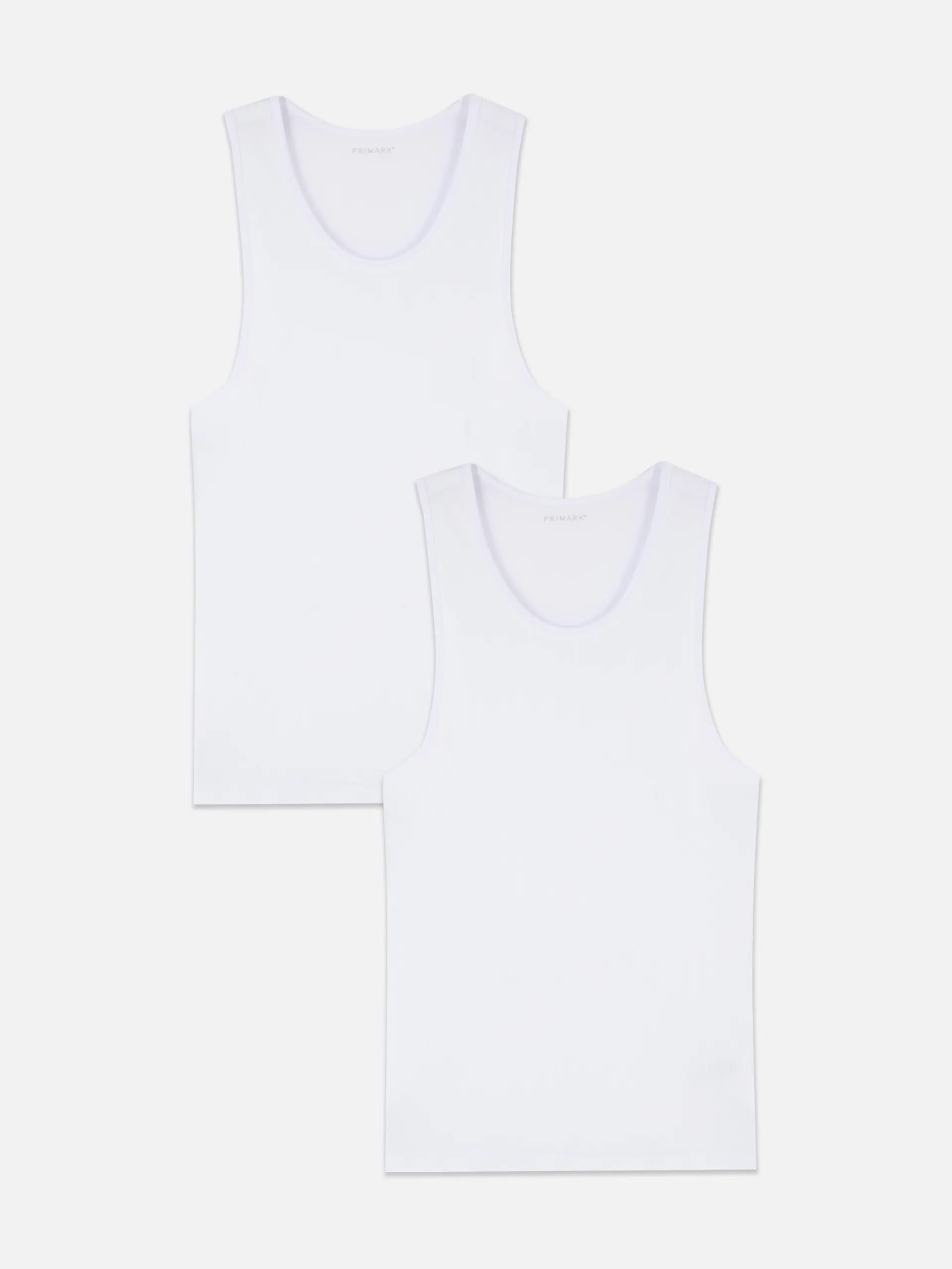 Pack de 2 camisetas sin mangas ni costuras