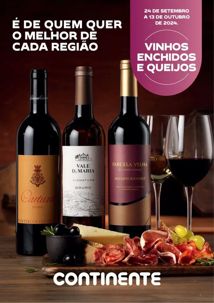 Folheto Vinhos, Enchidos e Queijos de 24 de setembro até 13 de outubro 2024 - Pagina 1