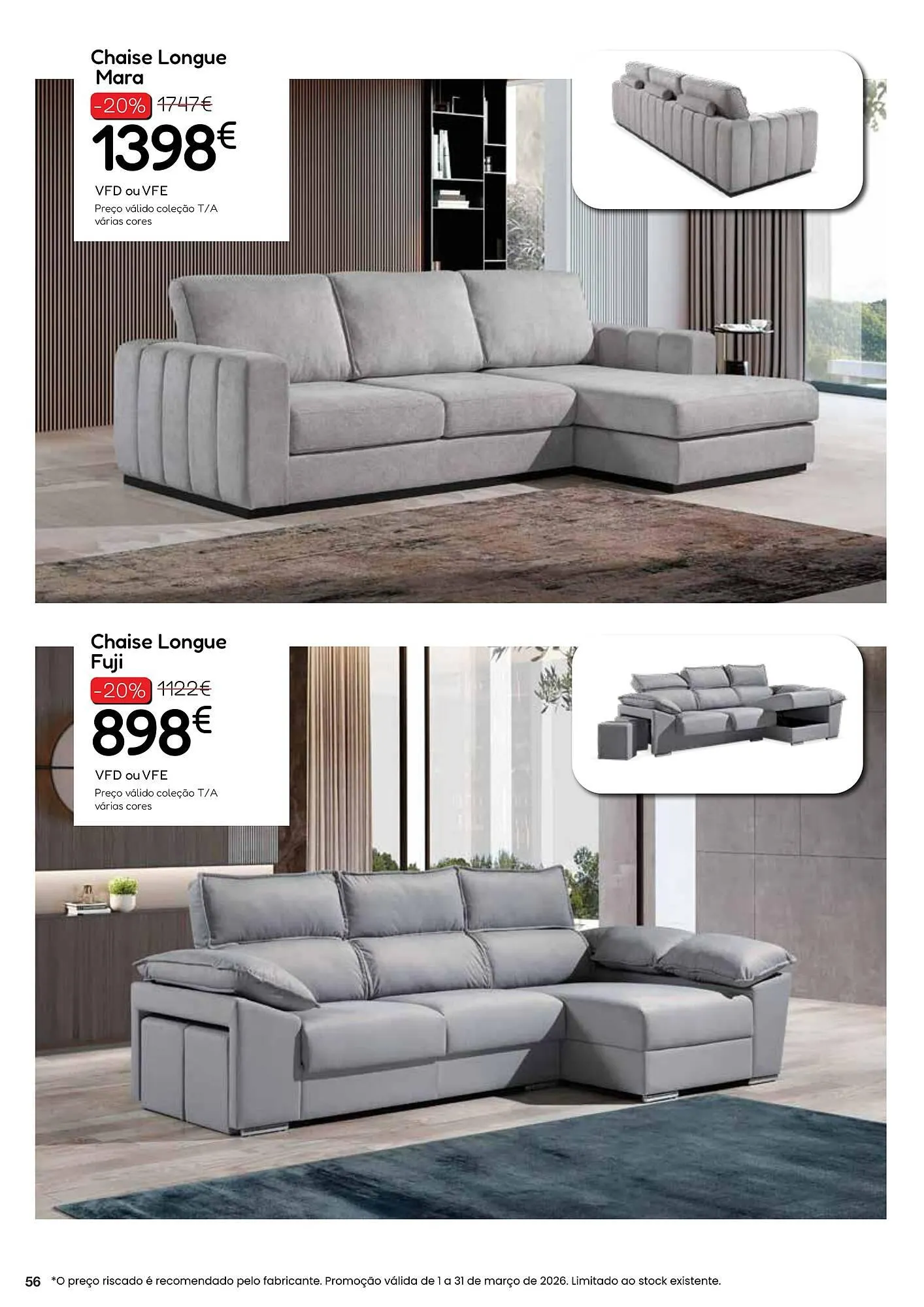 Folheto Folheto Hiper Centro do Móvel de 5 de março até 31 de março 2026 - Pagina 56