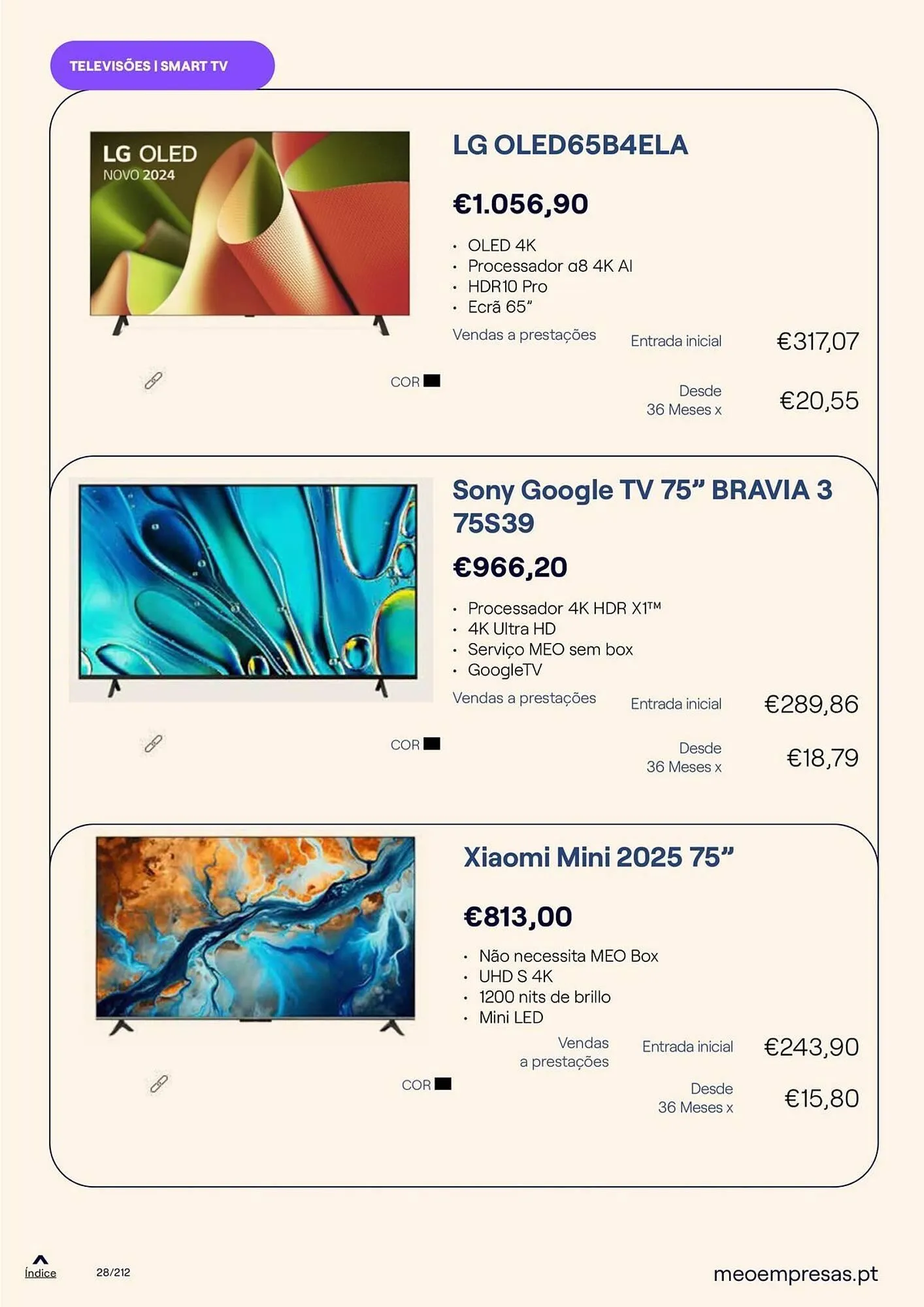 Folheto Catálogo MEO de 20 de outubro até 31 de dezembro 2025 - Pagina 28
