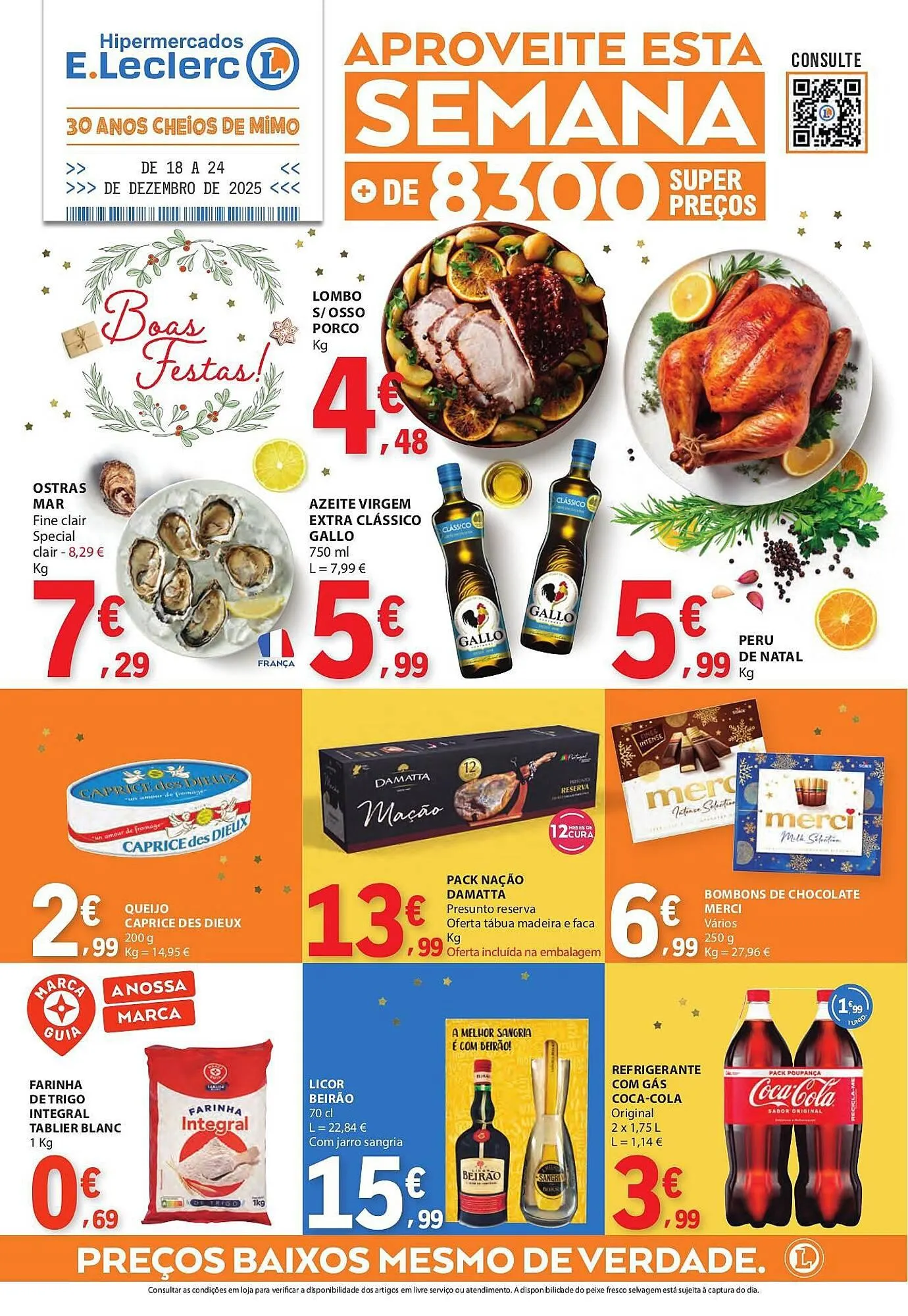 Folheto Folheto E.Leclerc de 18 de dezembro até 24 de dezembro 2025 - Pagina 1