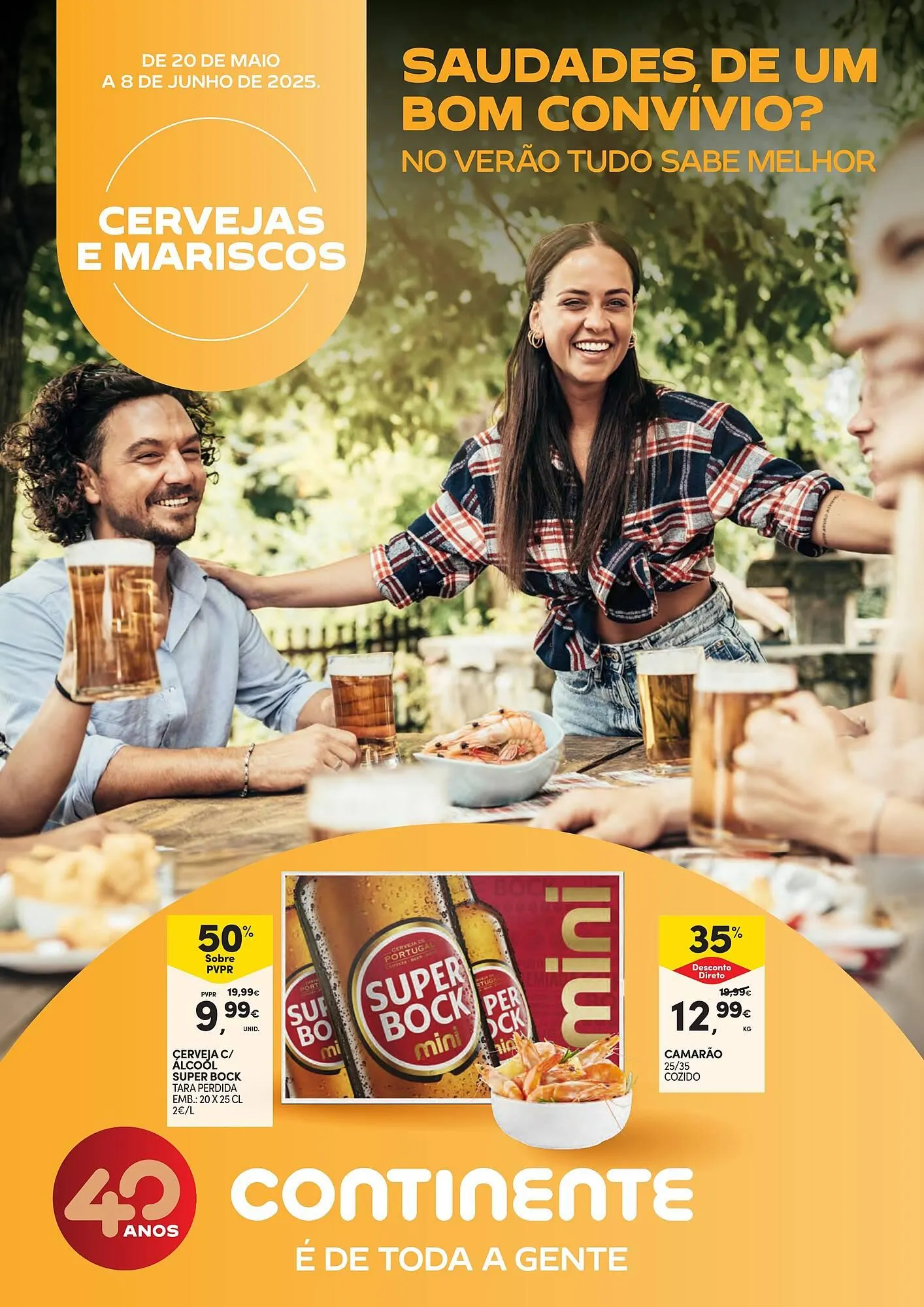 Folheto Folheto Continente de 20 de maio até 8 de junho 2025 - Pagina 1