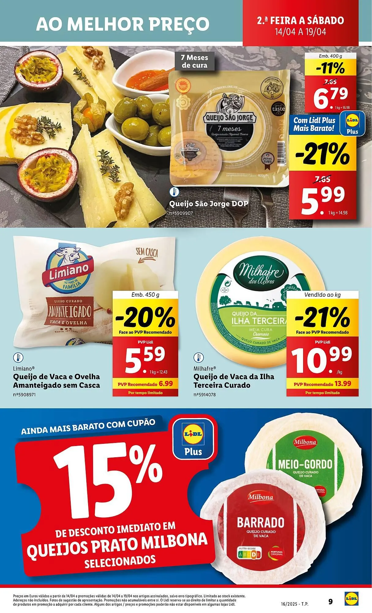 Folheto Folheto Lidl de 14 de abril até 19 de abril 2025 - Pagina 9