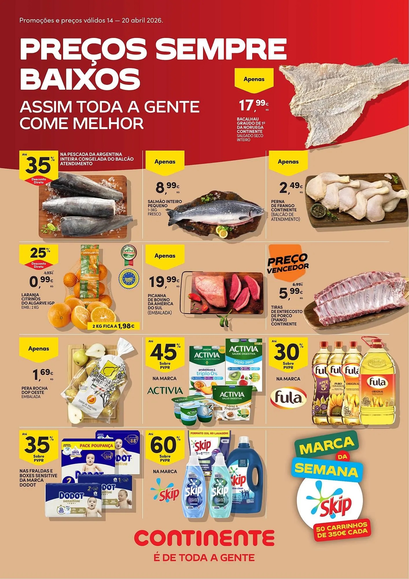 Folheto Folheto Continente de 14 de abril até 20 de abril 2026 - Pagina 1