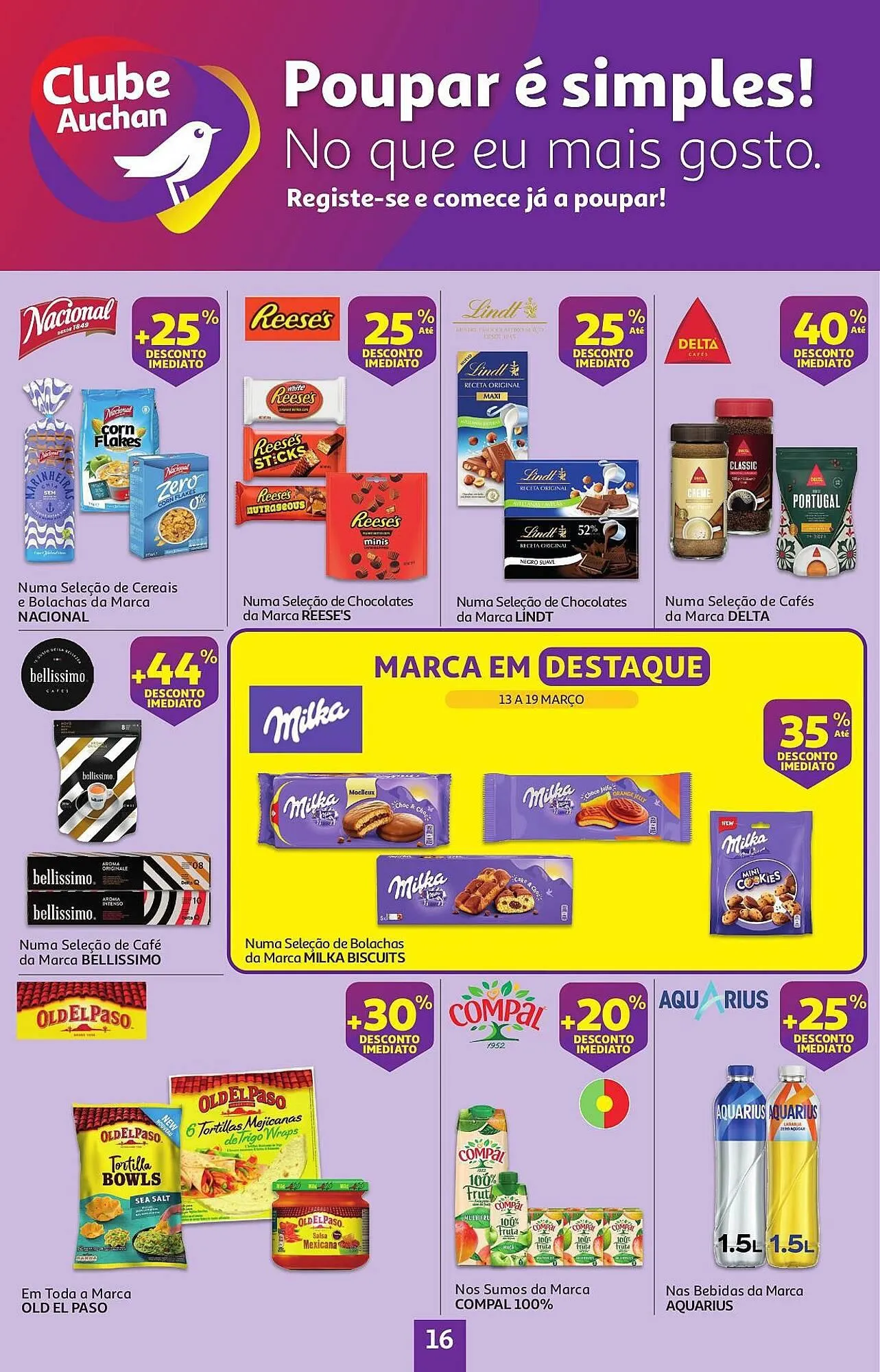 Folheto Folheto Auchan de 14 de março até 26 de março 2025 - Pagina 16