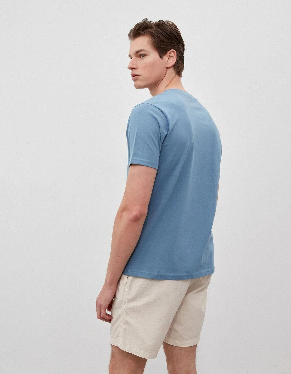 T-shirt Estampado, Homem, Azul