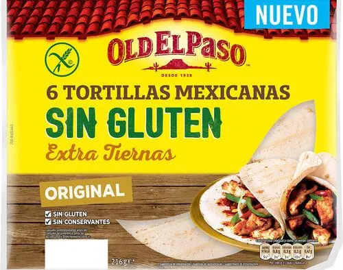 tortilhas old el paso sem glúten 216g
