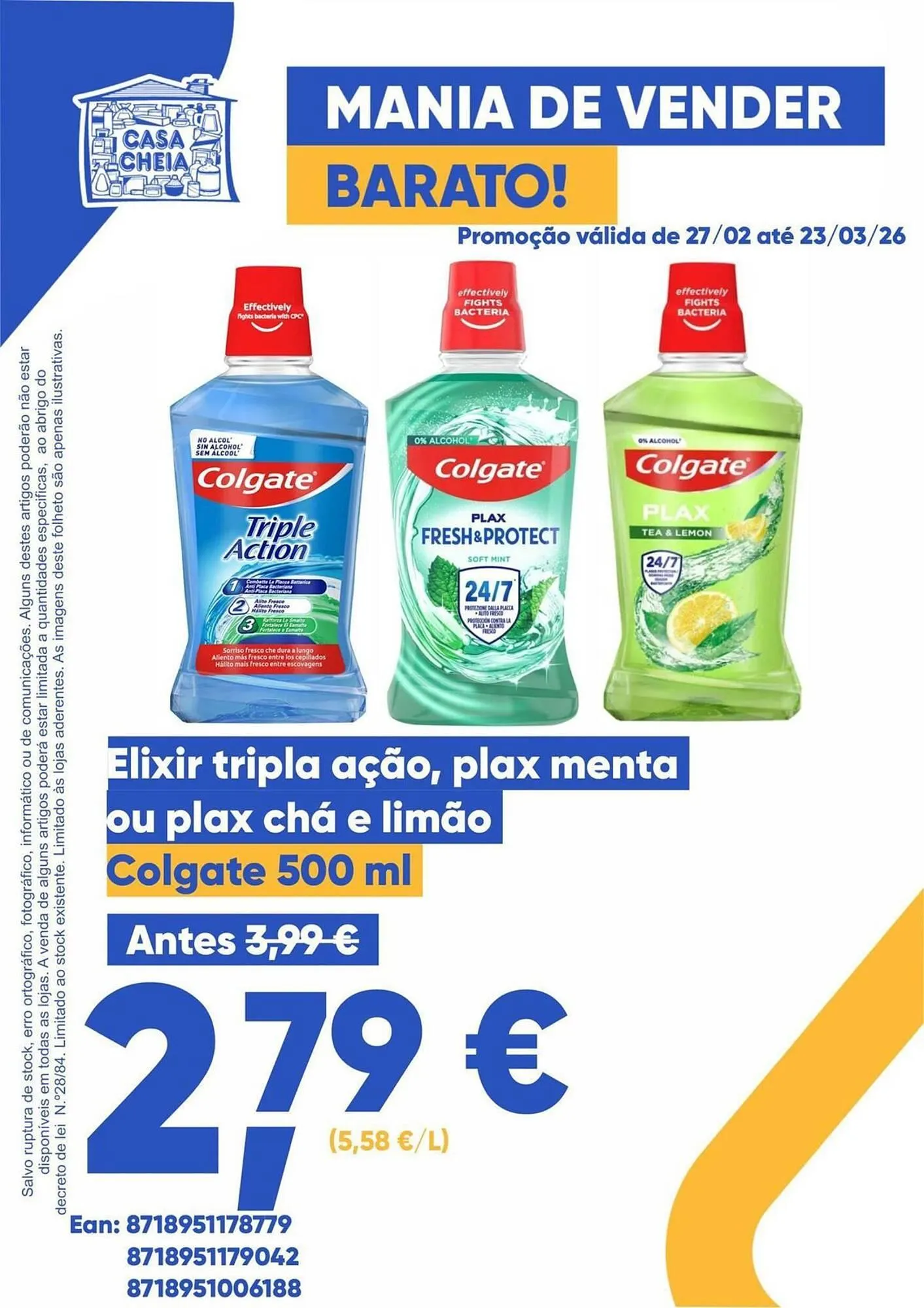 Folheto Folheto Casa Cheia de 2 de março até 26 de março 2026 - Pagina 1