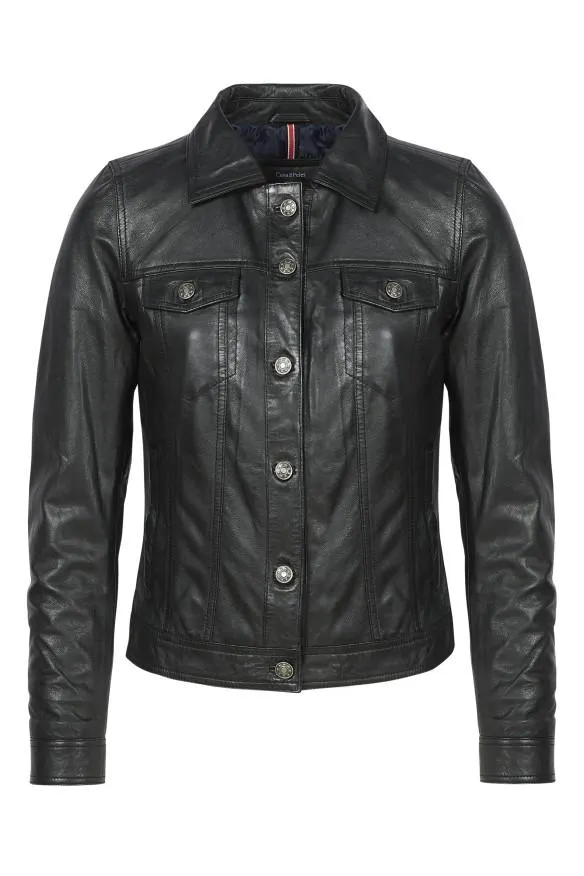 Blusão em pele Aurora