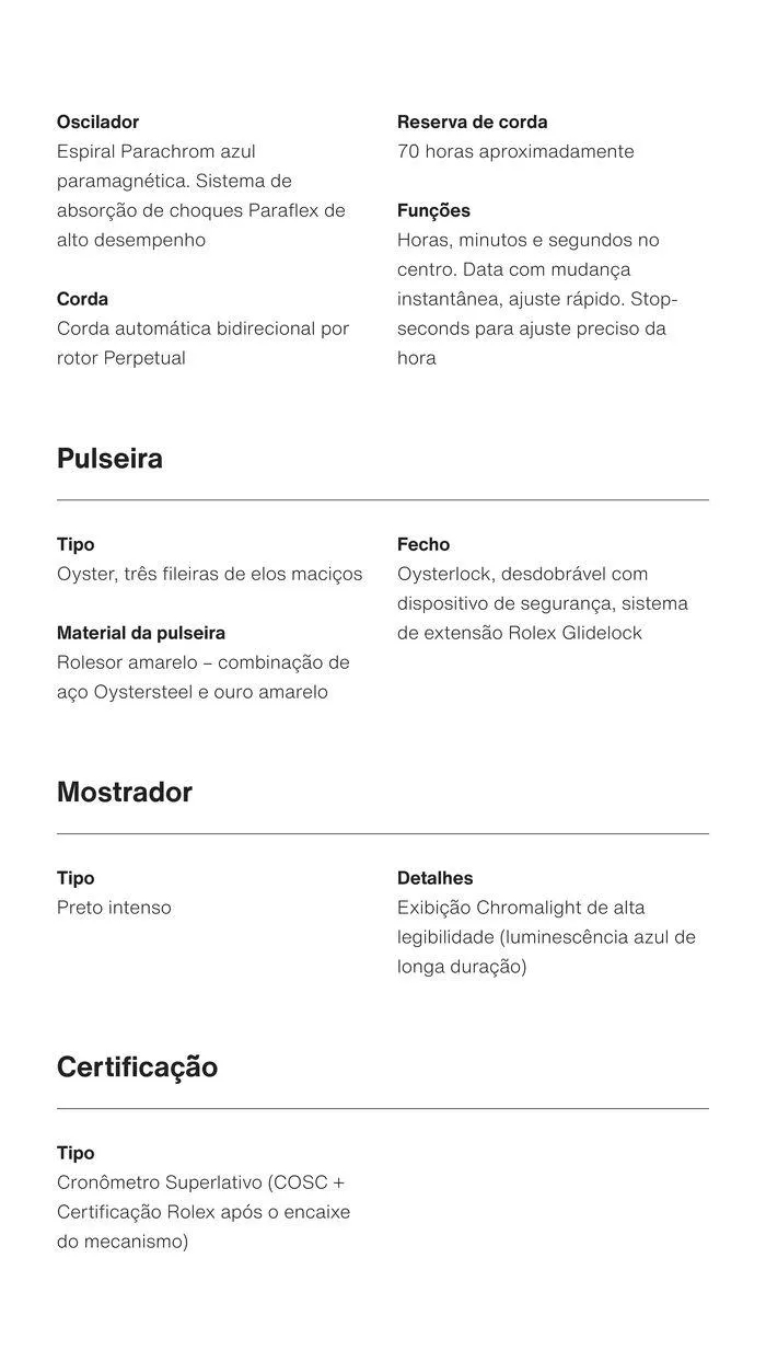 Folheto Folheto Rolex 1. de 4 de janeiro até 4 de janeiro 2025 - Pagina 10