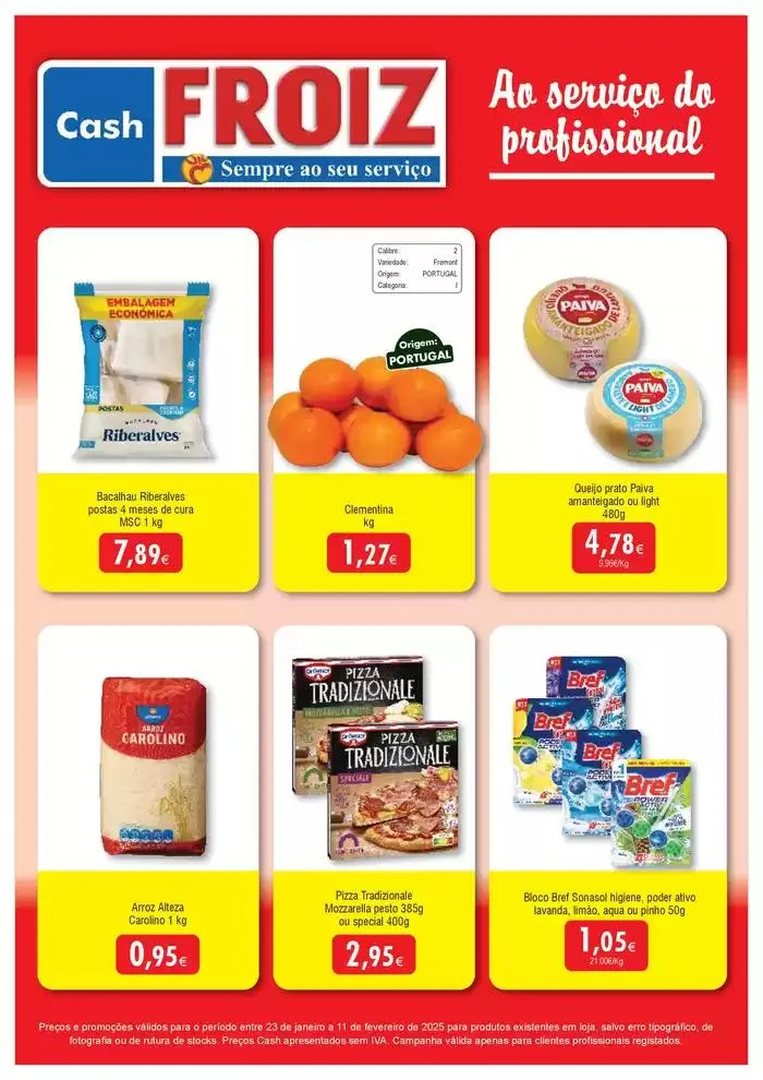 Folheto Cash FROIZ de 24 de janeiro até 11 de fevereiro 2025 - Pagina 1