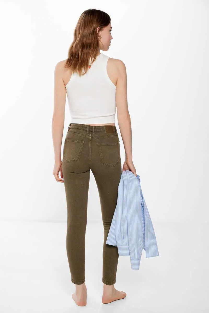 Jeans Color Slim Cropped