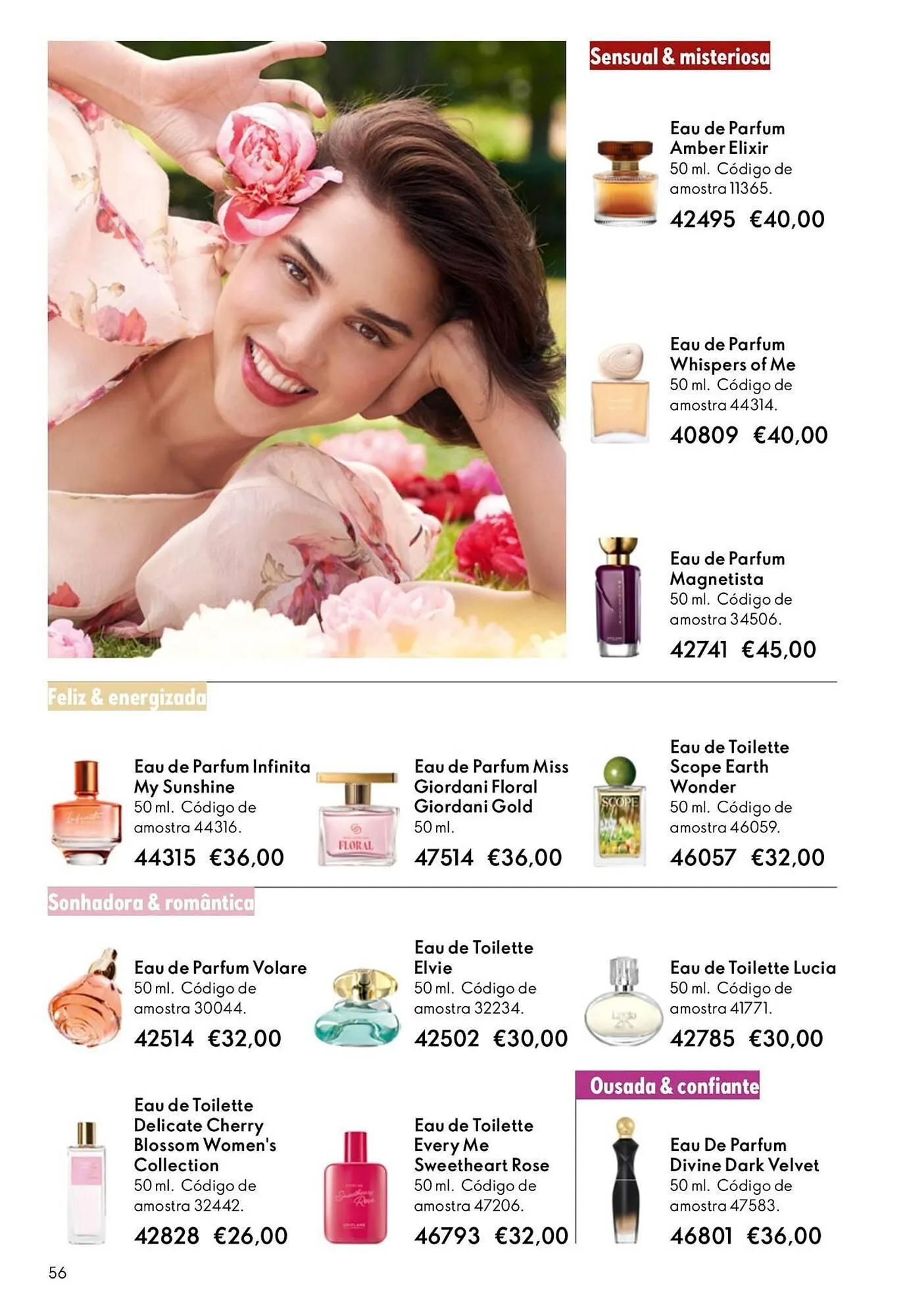 Folheto Catálogo Oriflame de 21 de janeiro até 10 de fevereiro 2026 - Pagina 56