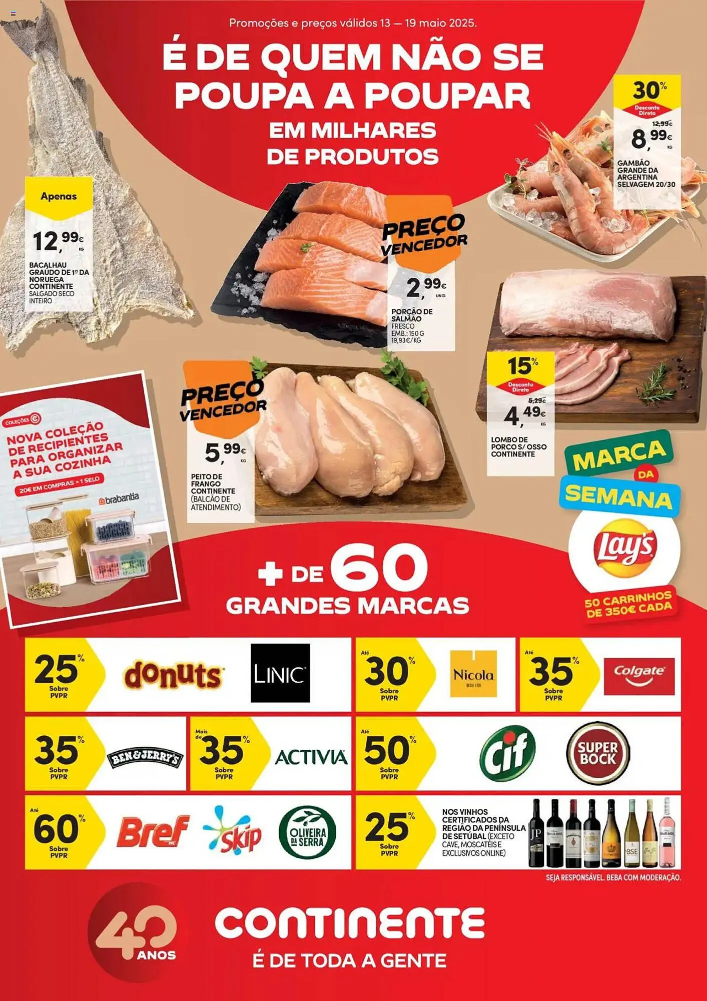 Folheto Folheto Continente Bom dia de 13 de maio até 20 de maio 2025 - Pagina 1