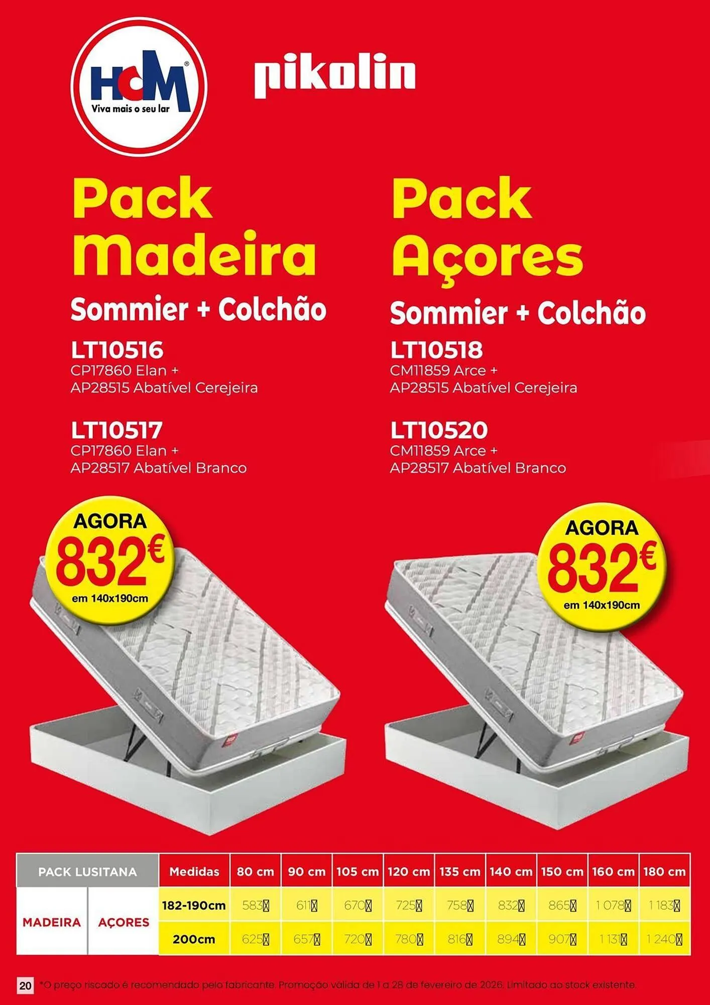 Folheto Folheto Hiper Centro do Móvel de 5 de fevereiro até 28 de fevereiro 2026 - Pagina 20