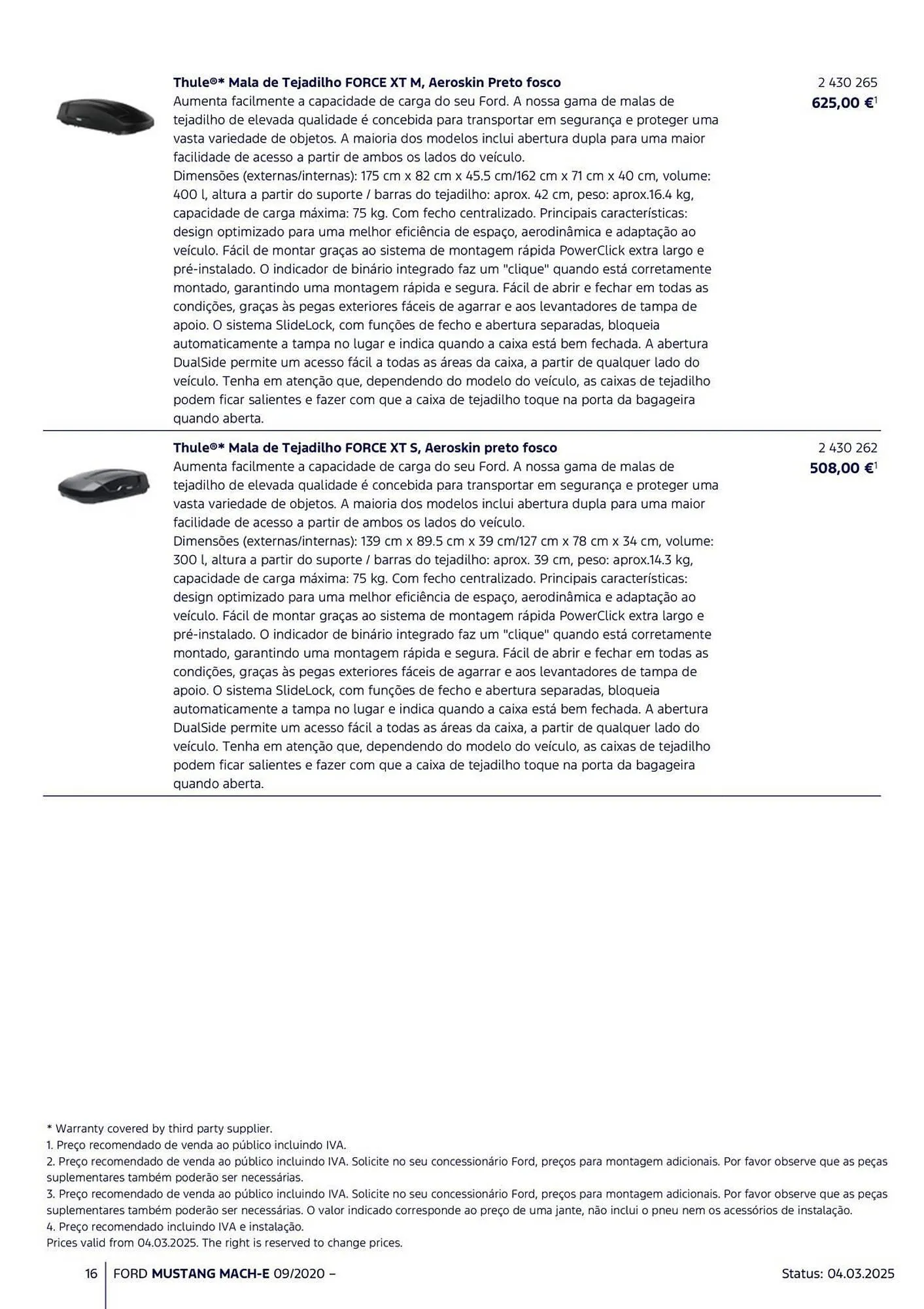 Folheto Folheto Ford de 18 de março até 31 de agosto 2025 - Pagina 16