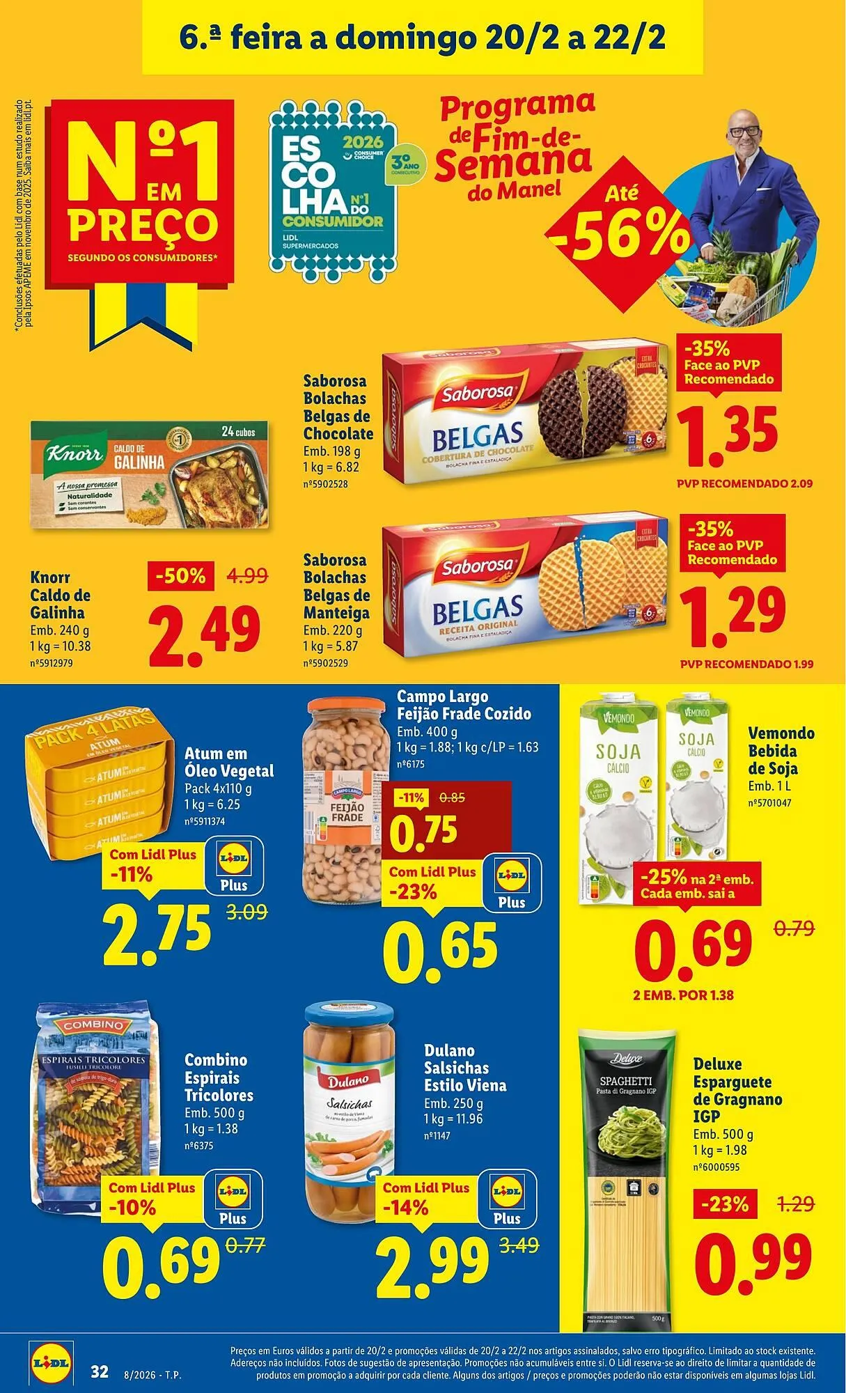 Folheto Folheto Lidl de 16 de fevereiro até 22 de fevereiro 2026 - Pagina 32