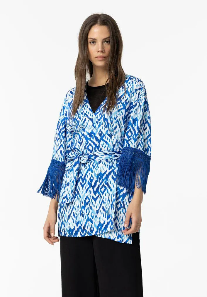 Quimono Estampado com Cinto