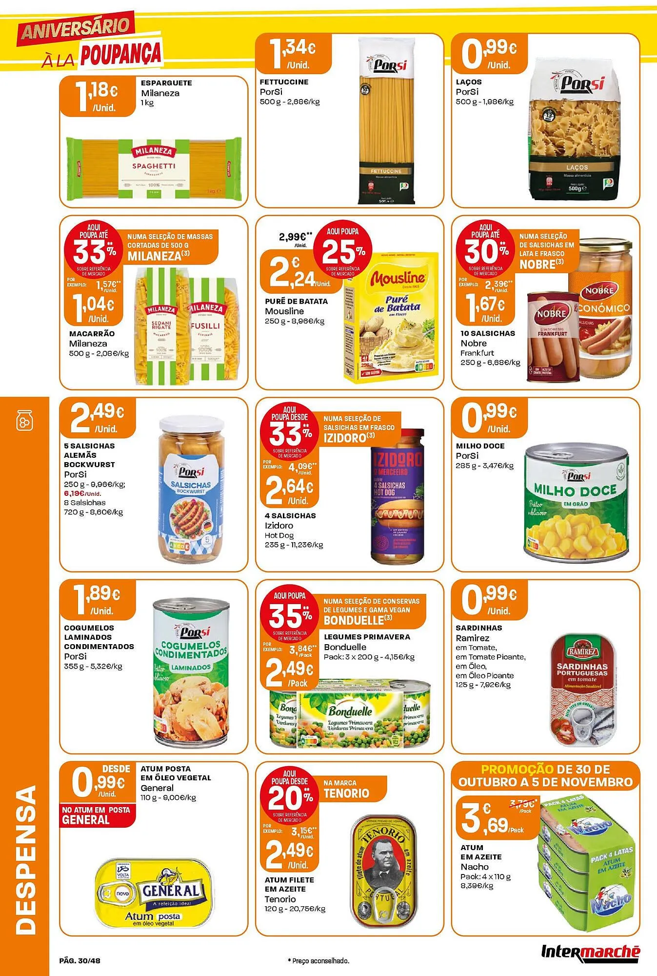 Folheto Folheto Intermarché de 30 de outubro até 5 de novembro 2025 - Pagina 30