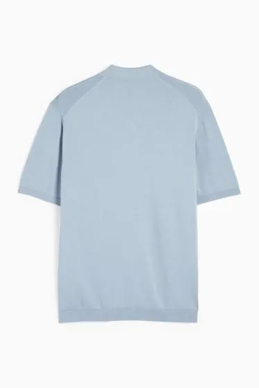 Knitted polo shirt