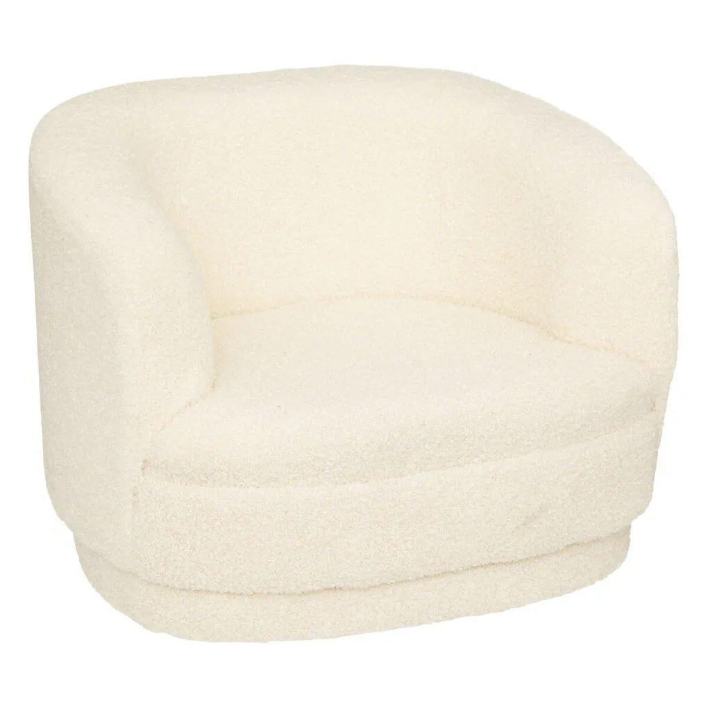 Poltrona SKY pelo bouclé branco