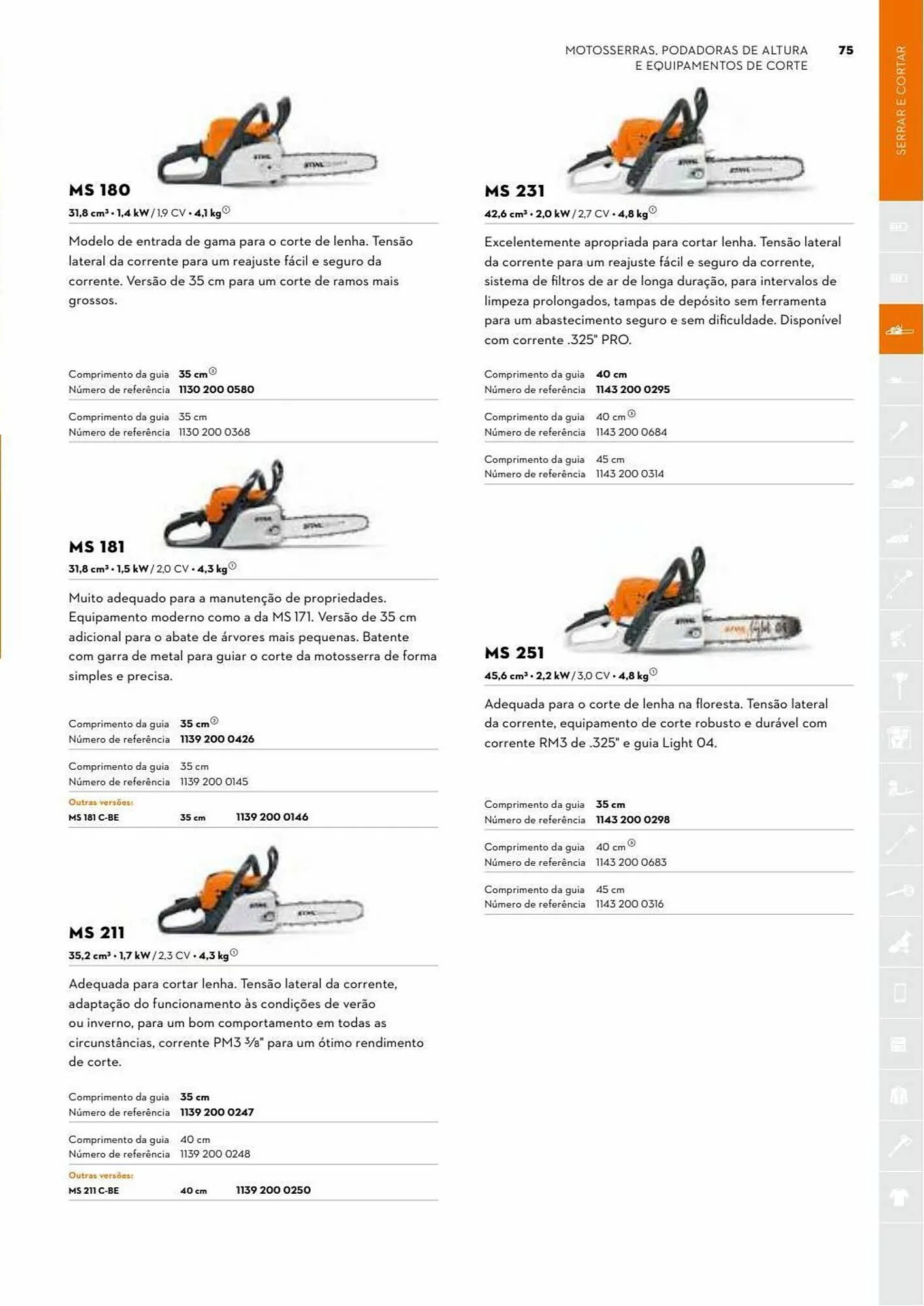 Folheto Folheto Stihl de 3 de julho até 31 de dezembro 2023 - Pagina 75