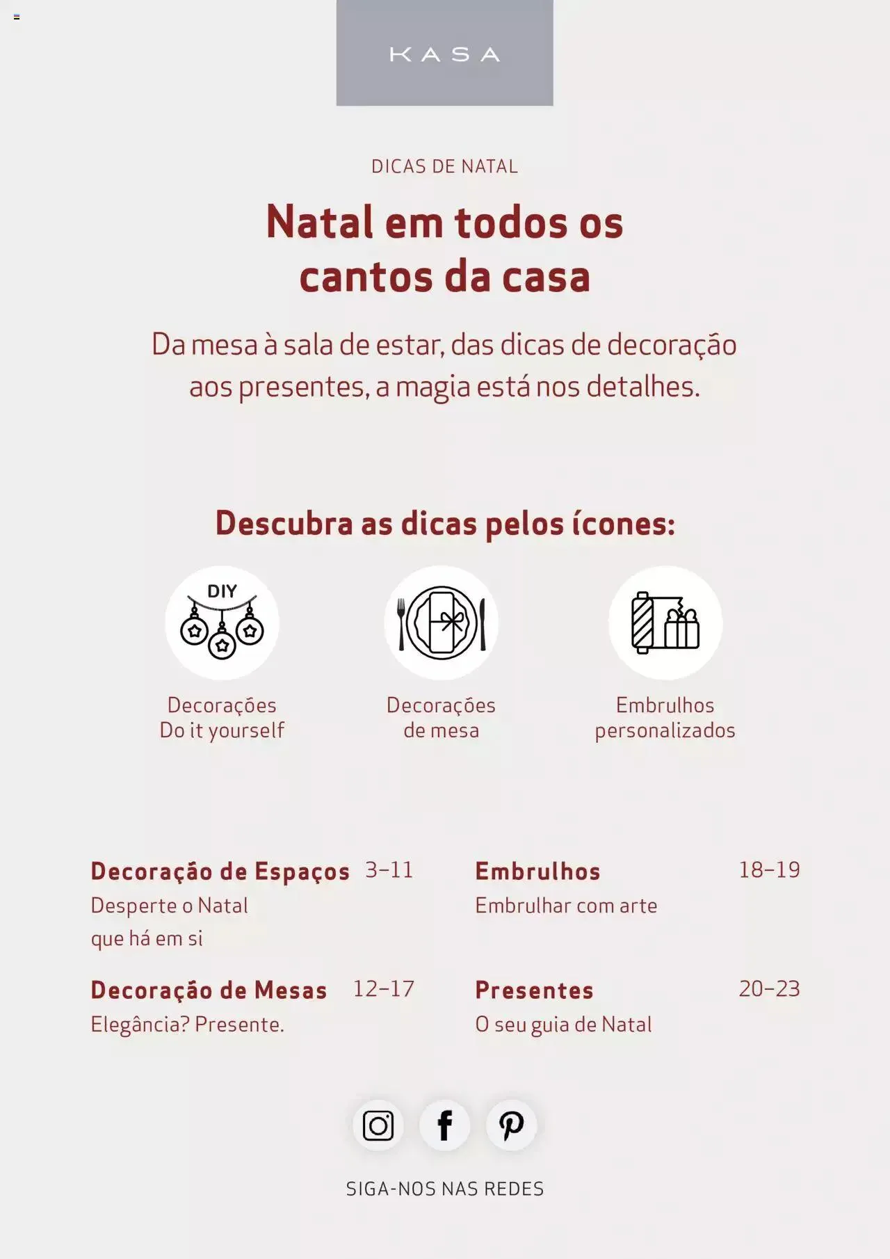 Folheto Continente Kasa Catálogo Kasa Dicas Decoração Natal de 21 de novembro até 24 de dezembro 2023 - Pagina 2
