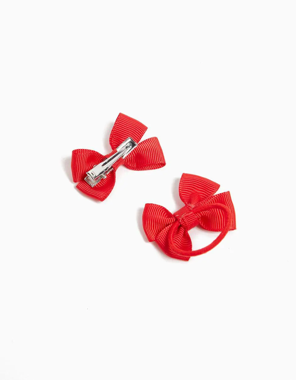 Pack Elástico de Cabelo + Gancho Laço, Menina, Vermelho