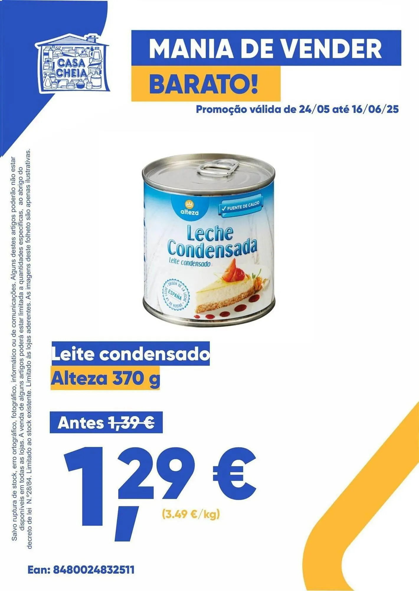 Folheto Folheto Casa Cheia de 24 de maio até 16 de junho 2025 - Pagina 1