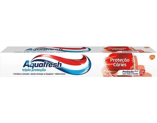 pasta de dentes proteção caries aquafresh 75ml