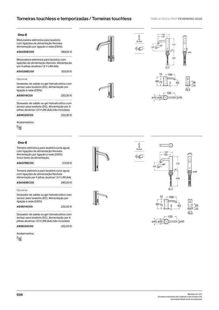 Folheto Soluções de Banho  de 6 de janeiro até 31 de dezembro 2025 - Pagina 698
