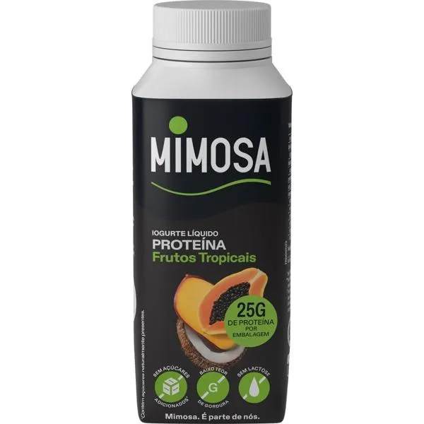 Iogurte Líquido Proteico de Frutas Tropicais embalagem 250 g Mimosa