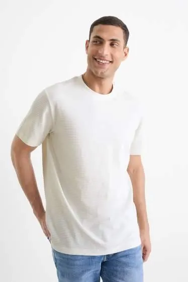 T-shirt - regular fit - textured