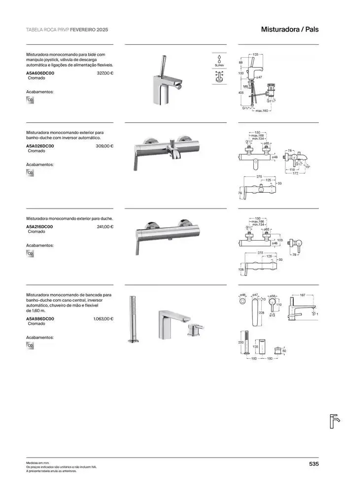 Folheto Soluções de Banho  de 6 de janeiro até 31 de dezembro 2025 - Pagina 537