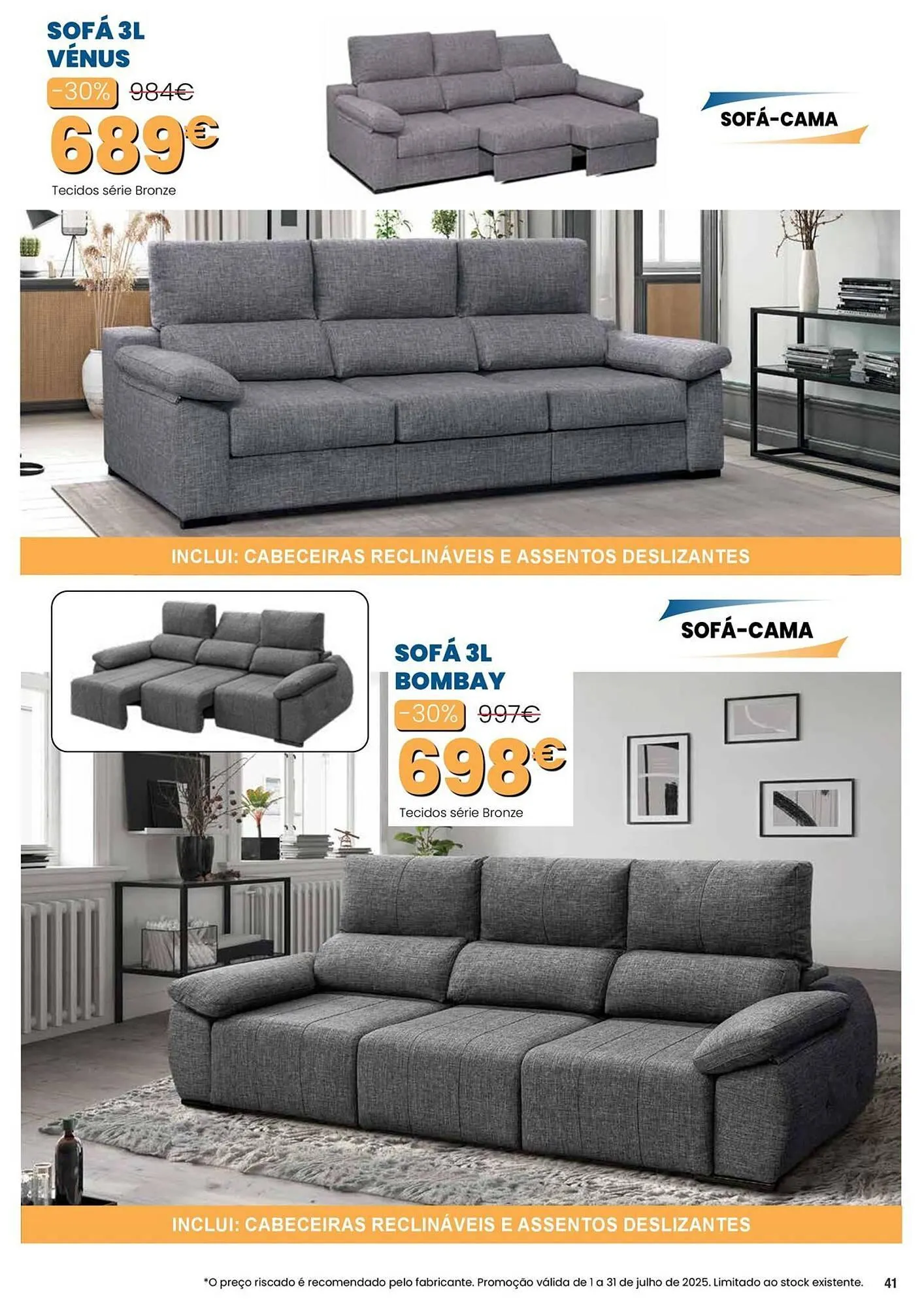 Folheto Folheto Hiper Centro do Móvel de 1 de julho até 31 de julho 2025 - Pagina 41