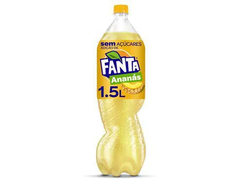 refrigerante com gás fanta ananás 1.5l