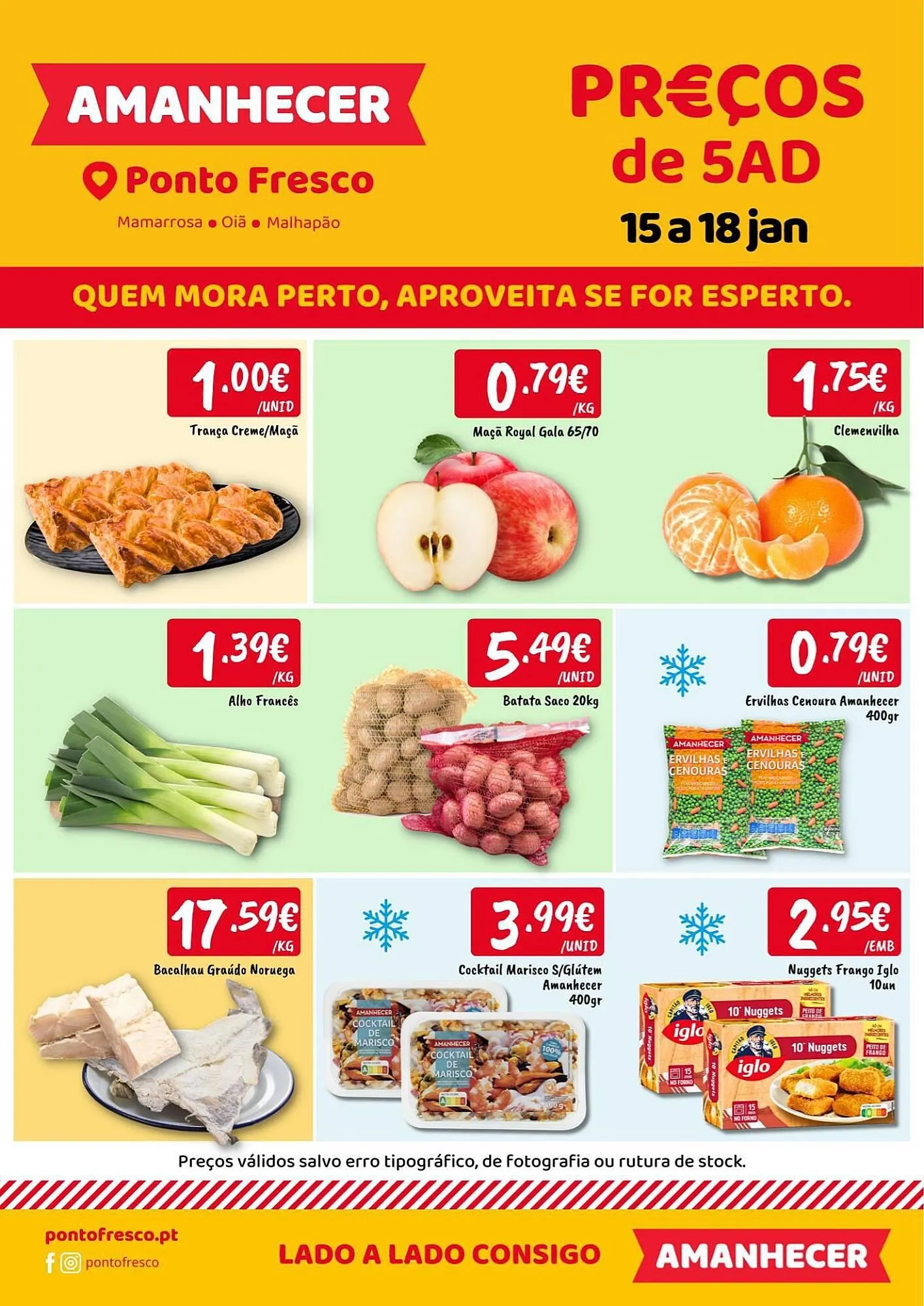 Folheto Folheto Ponto Fresco de 15 de janeiro até 18 de janeiro 2026 - Pagina 1