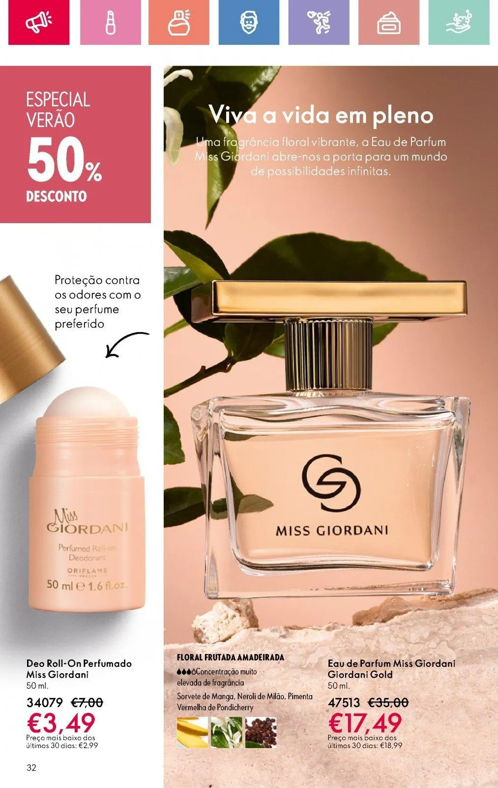 Folheto Folheto de Oriflame até 05.07.2025 de 18 de junho até 5 de julho 2025 - Pagina 32