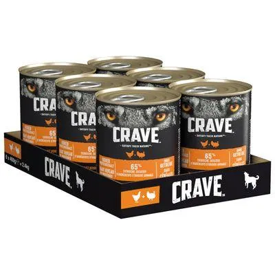Crave Adult 6 x 400 g comida húmida em promoção: 3 + 3 grátis!